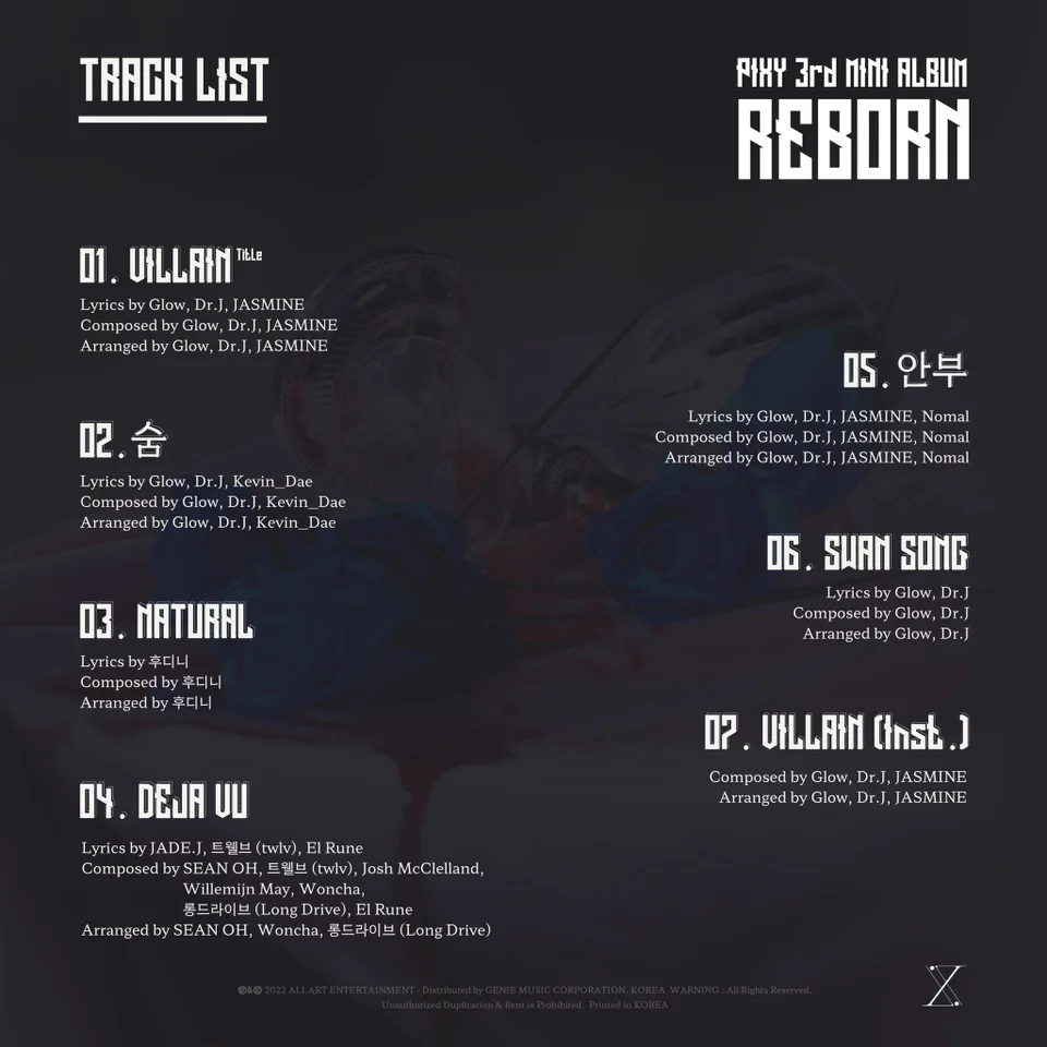 [Камбэк] PIXY мини-альбом "REBORN (Dark City Episode 01)": музыкальный клип