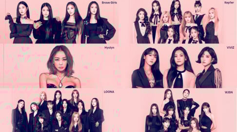 BB GIRLS (Brave Girls), Cosmic Girls, Kep1er, LOONA, Hyolyn, VIVIZ