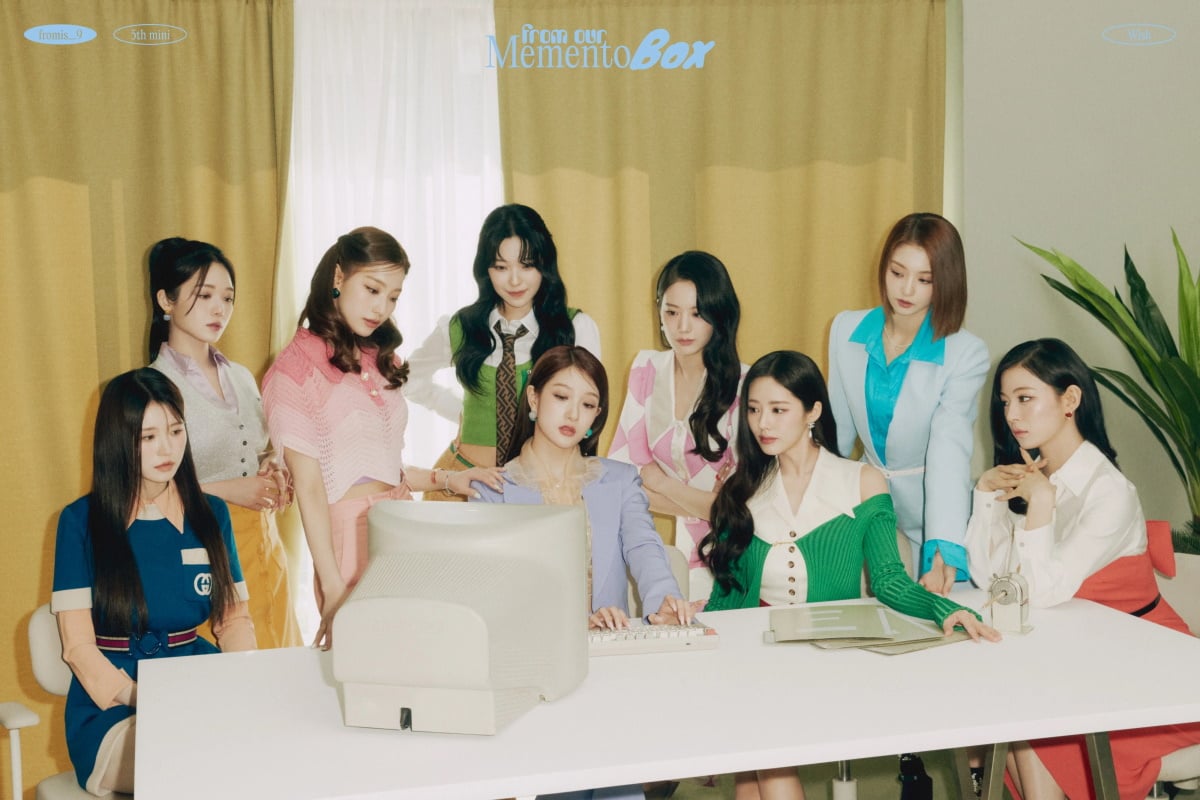 fromis_9 reveal retro office concept in 'From our Memento