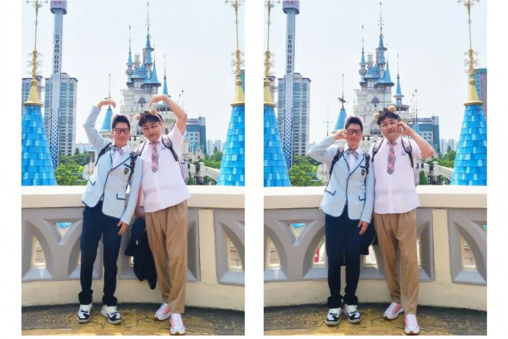 Джи Сок Джин и Ким Су Ён рассмешили нетизенов своей "школьной" поездкой в Lotte World
