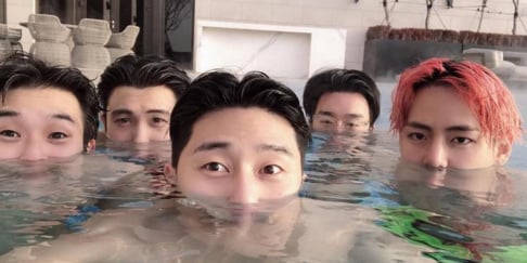 BTS, V, Choi Woo Sik, Park Seo Joon, Hyungsik