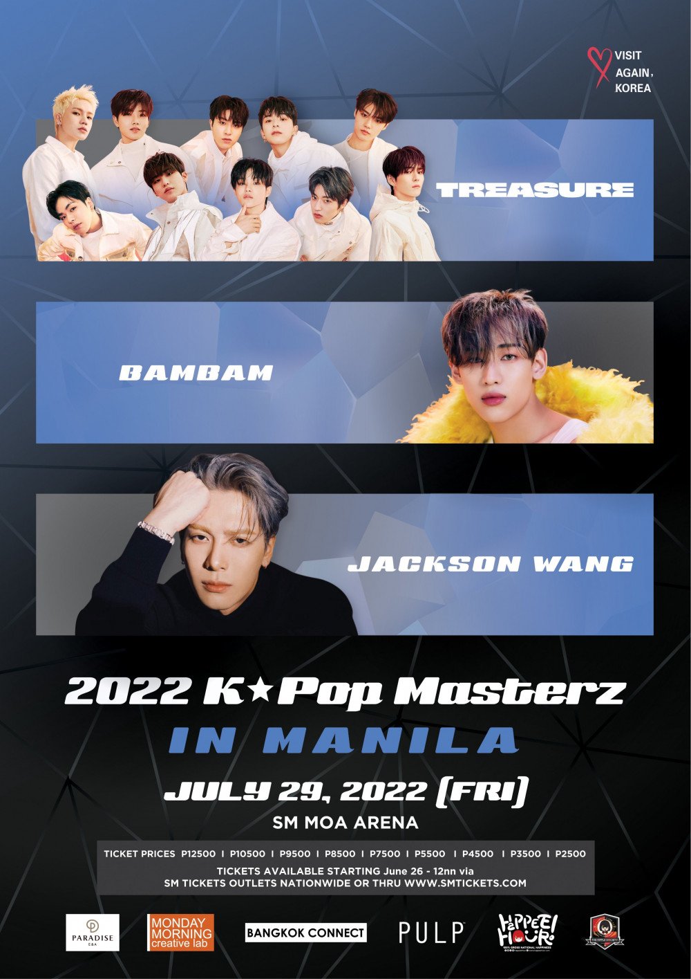 TREASURE, БэмБэм и Джексон Ван (GOT7) выступят на фестивале 2022 K-pop Masterz