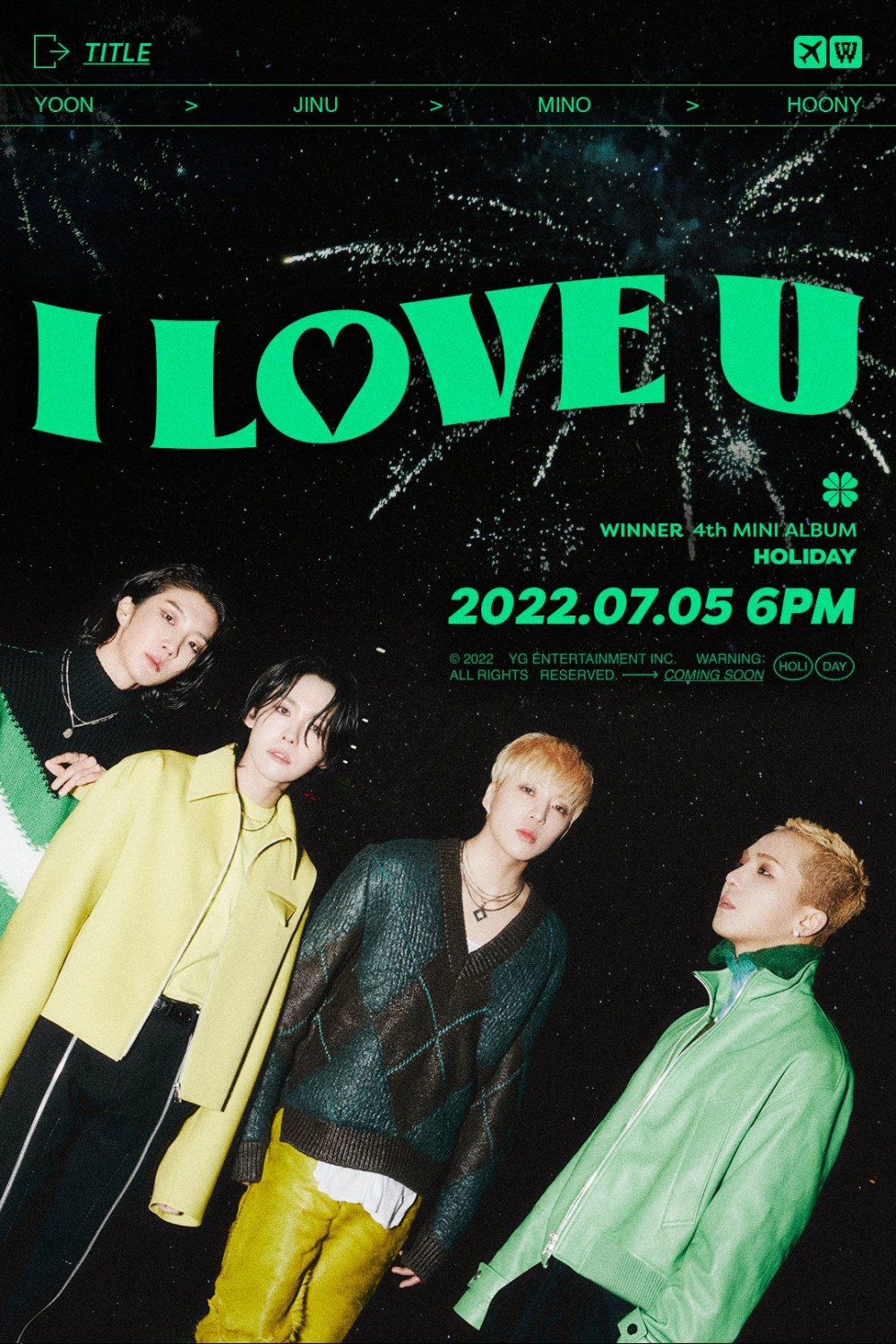 [Камбэк] Winner мини-альбом "HOLIDAY": музыкальный клип "I LOVE U"