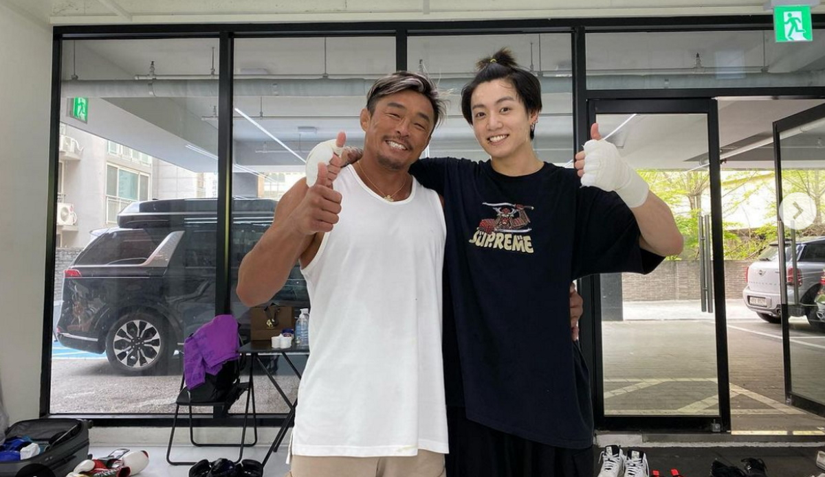 BTS' Jungkook spars with MMA fighter Choo Sung Hoon allkpop