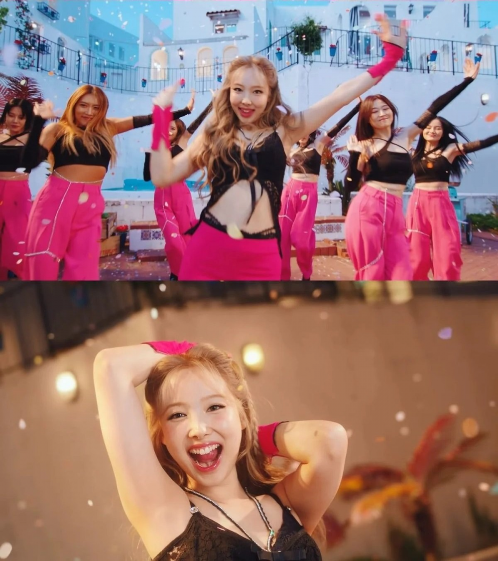 Nayeon's stylist did a great job creating the towel outfit #nayeontowe