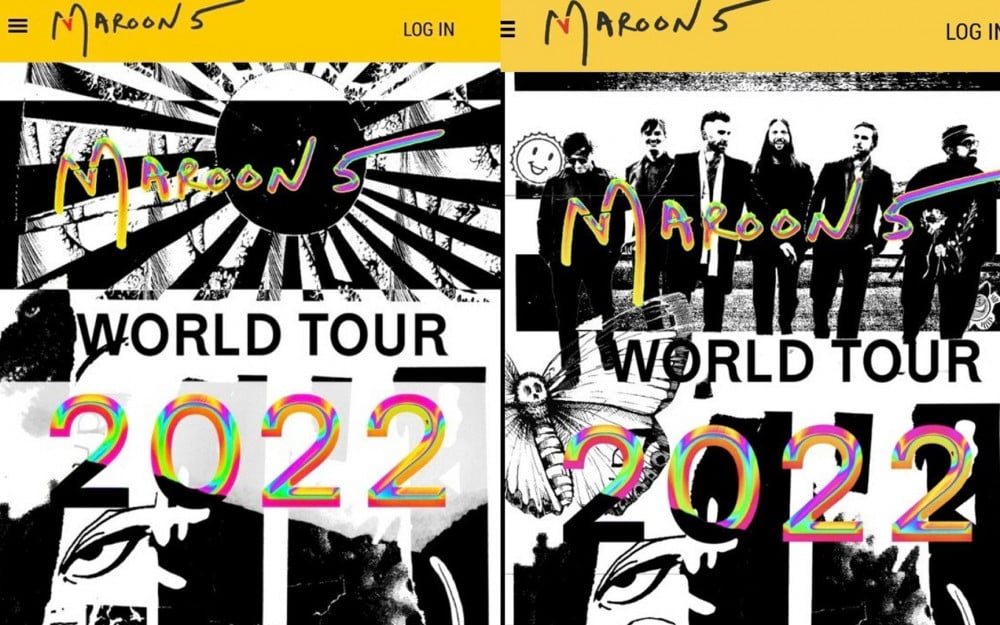 Maroon 5 заменили дизайн плаката с японским "Флагом восходящего солнца"