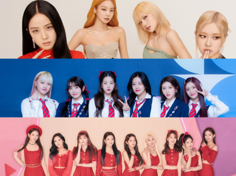 Apink, aespa, April, BLACKPINK, BB GIRLS (Brave Girls), Cosmic Girls, DIA, Dreamcatcher, EXID, fromis_9, (G)I-DLE, Girl