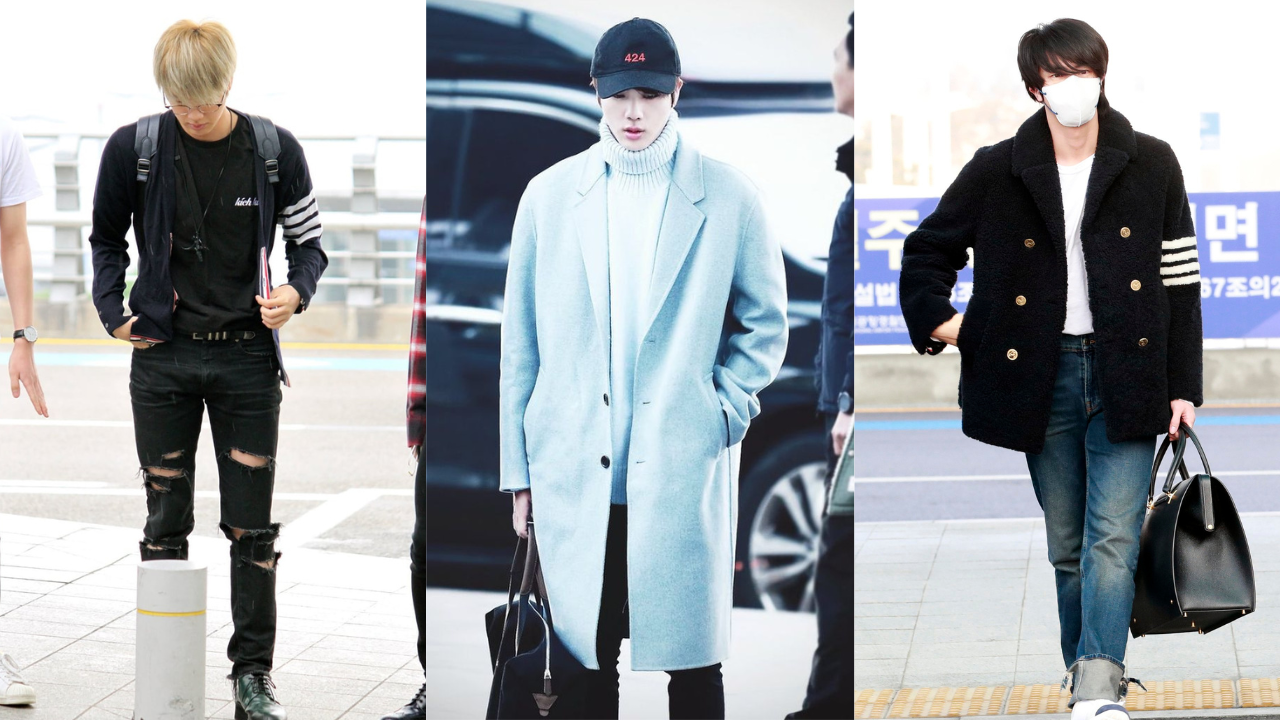 Best airport looks of Worldwide Handsome BTS' Jin