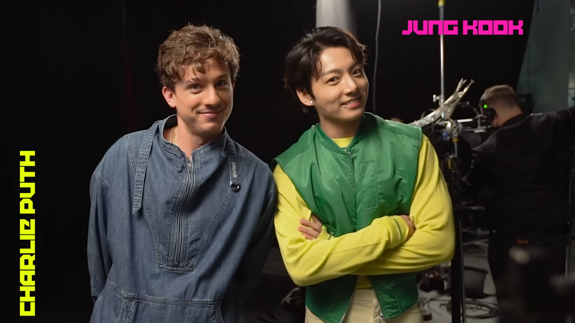 Fans are loving the interaction between Charlie Puth and BTS's Jungkook in the 'Behind the scene Fans are loving the interaction between Charlie Puth and BTS's Jungkook in the 'Behind the scene