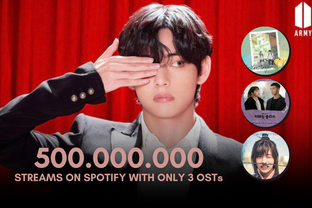 BTS V's (Kim Taehyung) solo debut album Layover surpasses 100 Million  Streams on Spotify before the album release