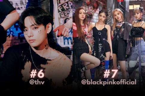 BLACKPINK, BTS, V