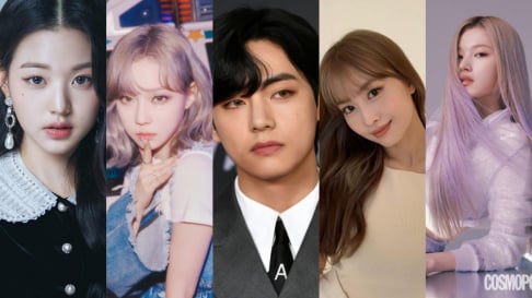 Winter, Cha Eun Woo, Jennie, Lisa, V, Jungkook, Jimin, Jin, J-Hope, SUGA, RM (Rap Monster), Doh Kyung Soo (D.O.), YoonA, IU, Wonyoung, Sakura, Jeonghan (Junghan), Hyunjin, Nayeon, Jeongyeon, Momo, Sana, Jihyo, Mina, Dahyun, Chaeyoung, Tzuyu, Junho