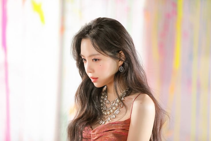 South Korean actress and singer Son Na-eun attends a promotional