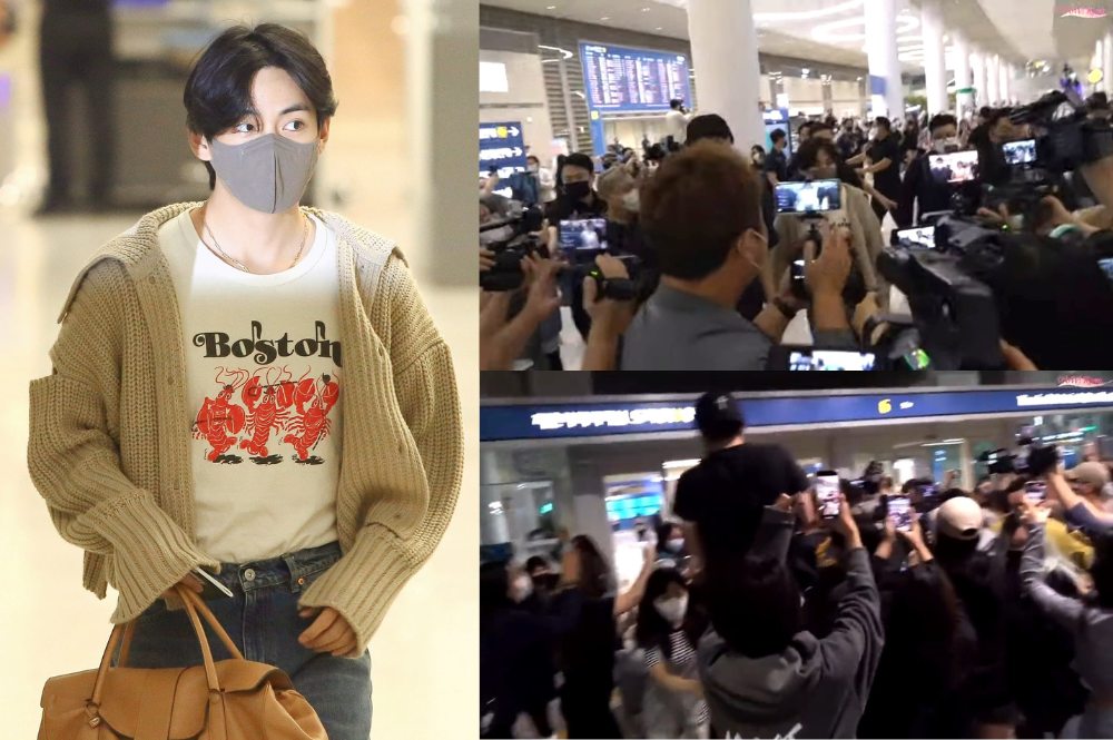 Stylish·BTS on X: 221120 #BTS V Arrived at Incheon International Airport # TAEHYUNG Bose，Jil Sander，Rick Owens，Midorikawa，Madeworn，Celine，Louis Vuitton  #방탄소년단 @BTS_twt  / X