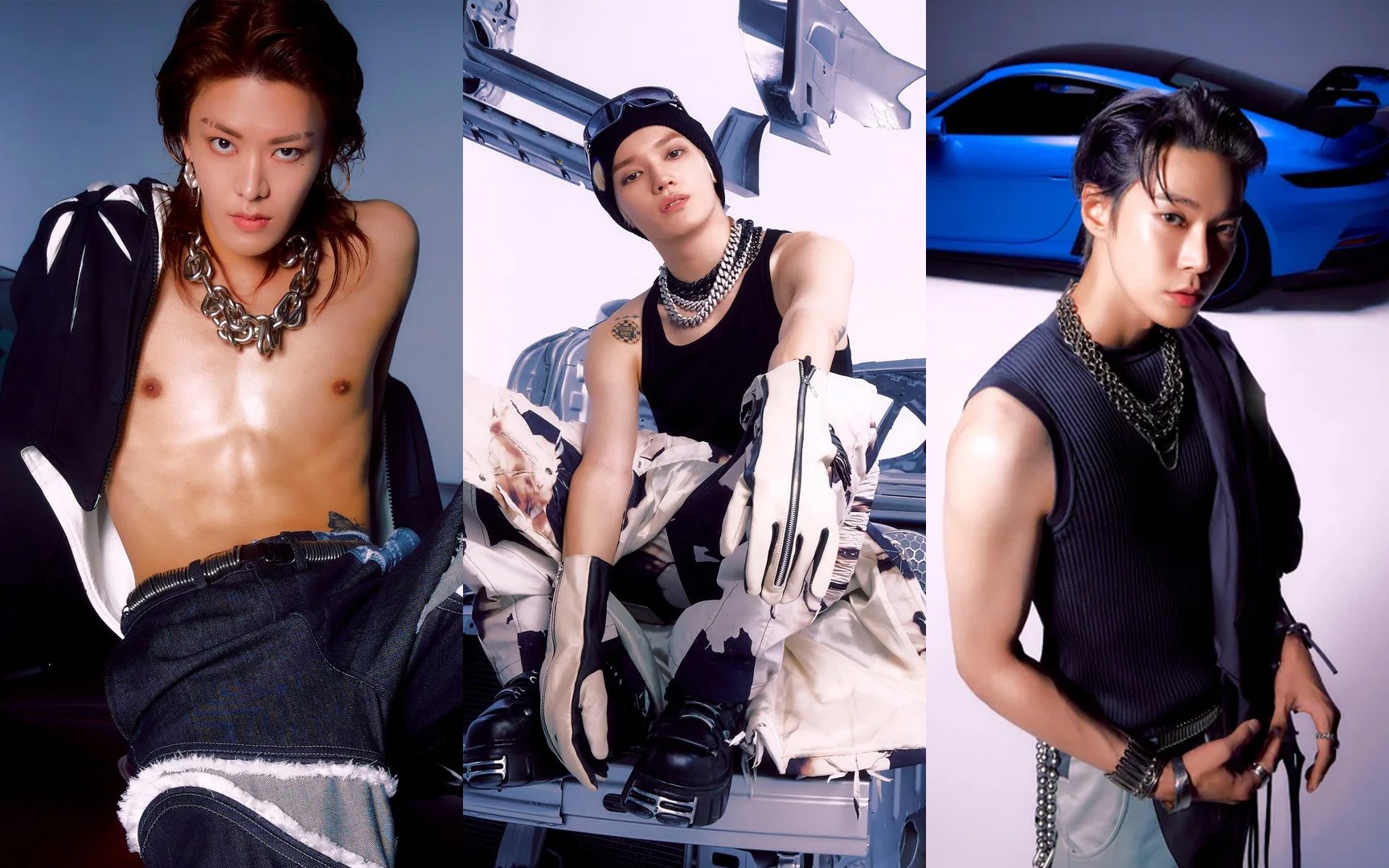 NCT 127's Yuta, Taeyong, and Doyoung display their sexiness in the ...