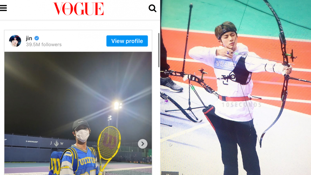 Vogue Korea заявляет, что Джин из BTS является одним из самых атлетичных знаменитостей