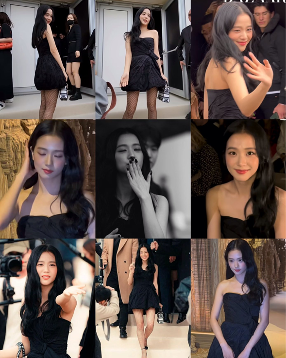 JISOO at the DIOR show with: • Bernard arnault (chairman & ceo of lvmh) •  Antoine arnault (ceo of berluti) • Pietro beccari (ceo of dior) • Sidney  toledano (ceo of lvmh) •