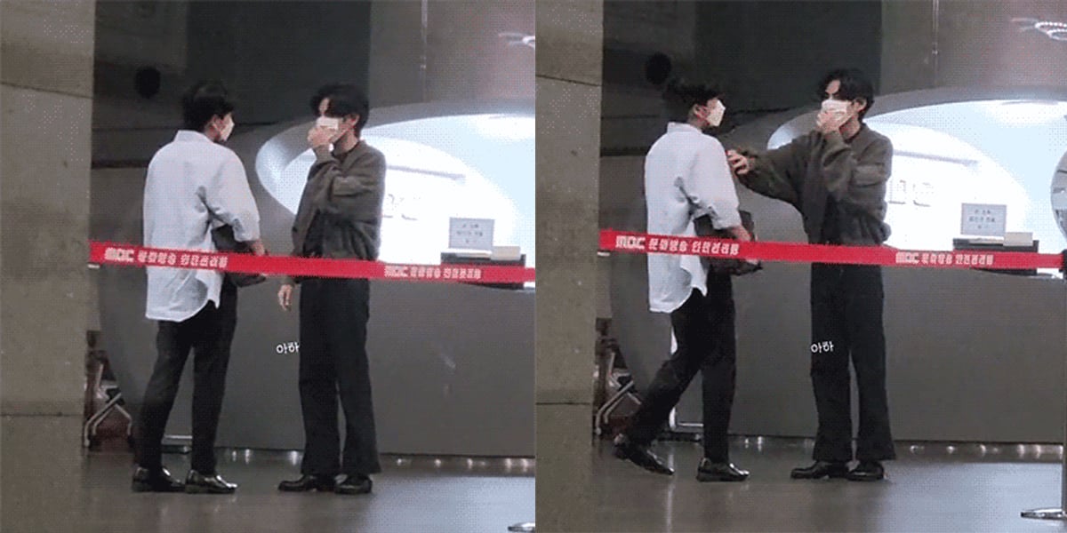 Netizens get in a heated debate over a moment between BTS's V and his manager | allkpop Netizens get in a heated debate over a moment between BTS's V and his manager | allkpop