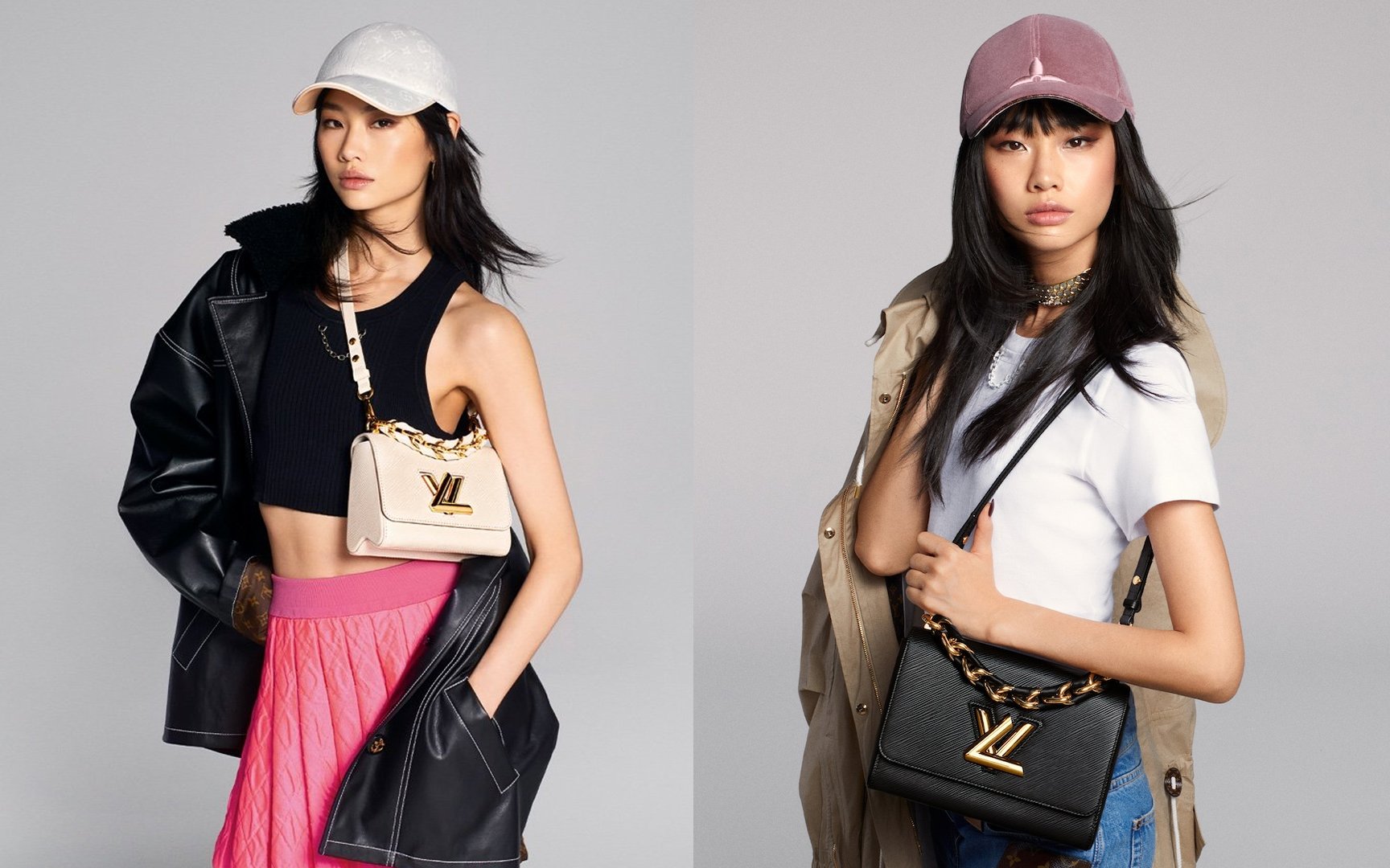 HoYeon Jung Louis Vuitton Twist Bag Fall 2022 Campaign