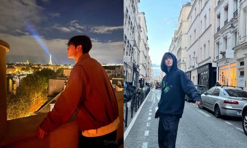 Ча Ыну поделился фотографиями из Парижа, и фанаты в восторге от его красоты