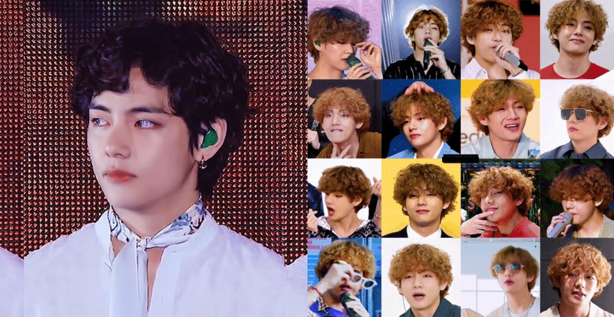 One netizen conducts a 5-step analysis ﻿on when BTS's V began to gradually  intensify his hair perm