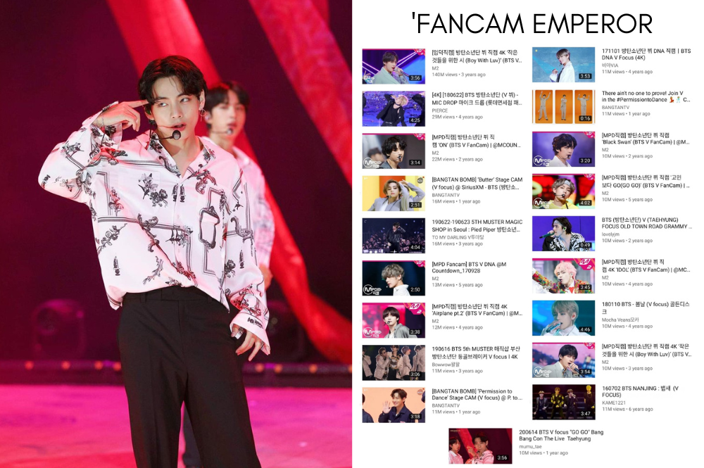 ‘Fancam Emperor’ Kim Taehyung turns into the first Okay-pop idol to have 19 Fancams surpass 10 Million Views on YouTube