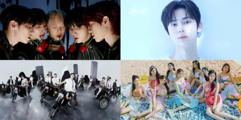 RM (Rap Monster), ENHYPEN, fromis_9, LE SSERAFIM, NewJeans, Minhyun, Seventeen, &TEAM, TXT, Hwang Min Hyun