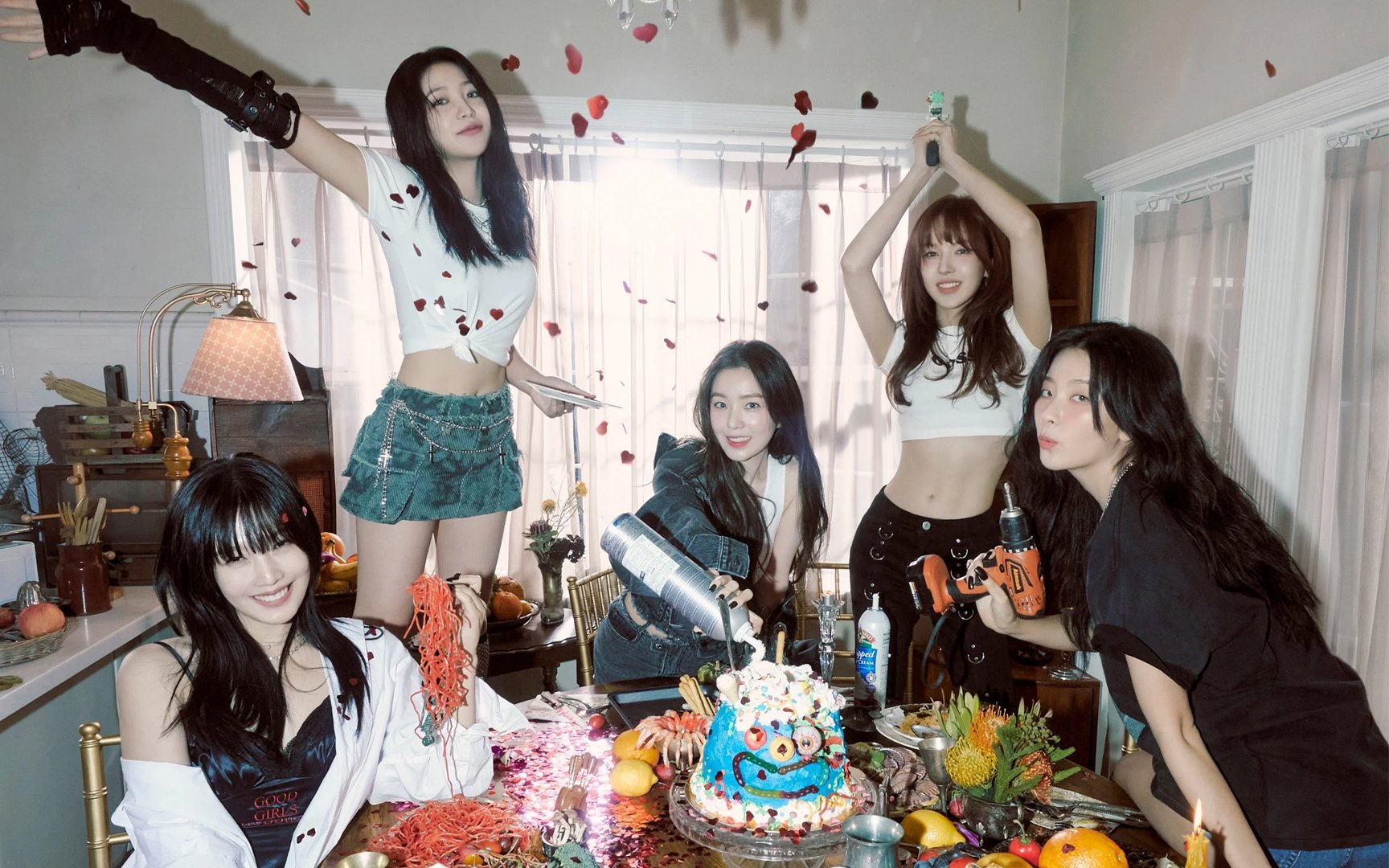 Red Velvet gets together to throw a crazy birthday party in the new