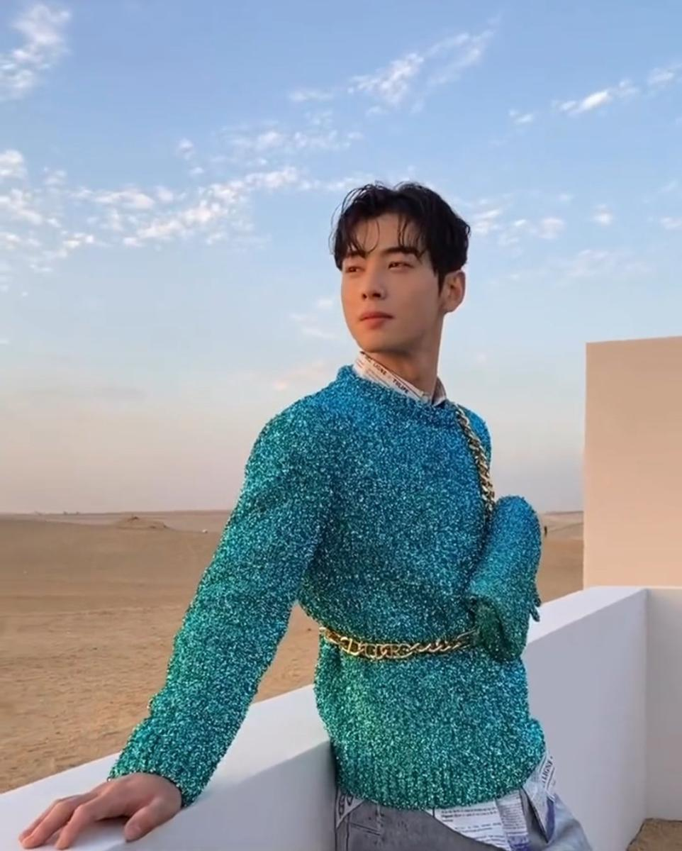 Cha Eun-Woo meets top stars in Egypt at Dior fashion show