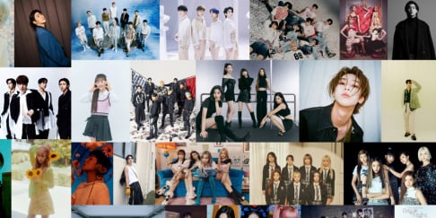 aespa, ASTRO, Moonbin, Sanha, ATEEZ, Billlie, CLASS:y, (G)I-DLE, YoonA, ITZY, IVE, Choi Ye Na, Jang Sung Kyu, Jaurim, Kep1er, Koyote, Chuu, MAMAMOO, MONSTA X, NCT 127, NCT Dream, NMIXX, Arin, Taeyang, Stray Kids, Ryeowook, TEMPEST, The Boyz, Choi Yoo Jung, Kim Yo Han, Yoon Jong Shin, Younha, 10cm, Junho