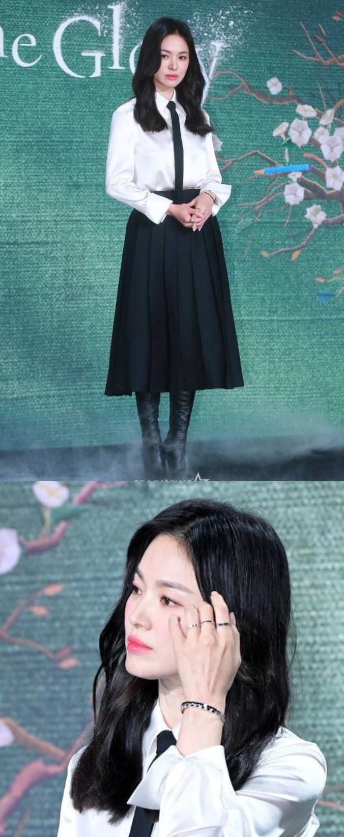 Сон Хе Гё поражает своей красотой на пресс-конференции нового сериала Netflix «Слава»