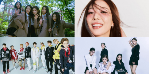 BoA, ITZY, NCT 127, NewJeans, E-Sens