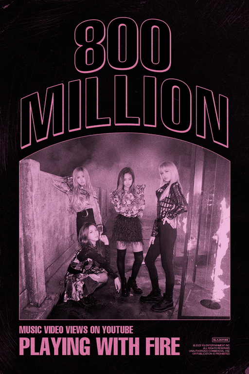 BLACKPINK - PLAYING WITH FIRE (ALBUM COVER) by Kyliemaine on