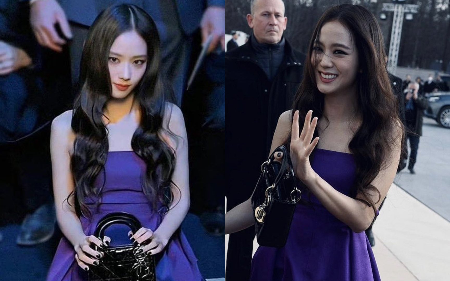 How Jisoo Reacts when She Found BTS Jimin at the Dior Fashion Show 