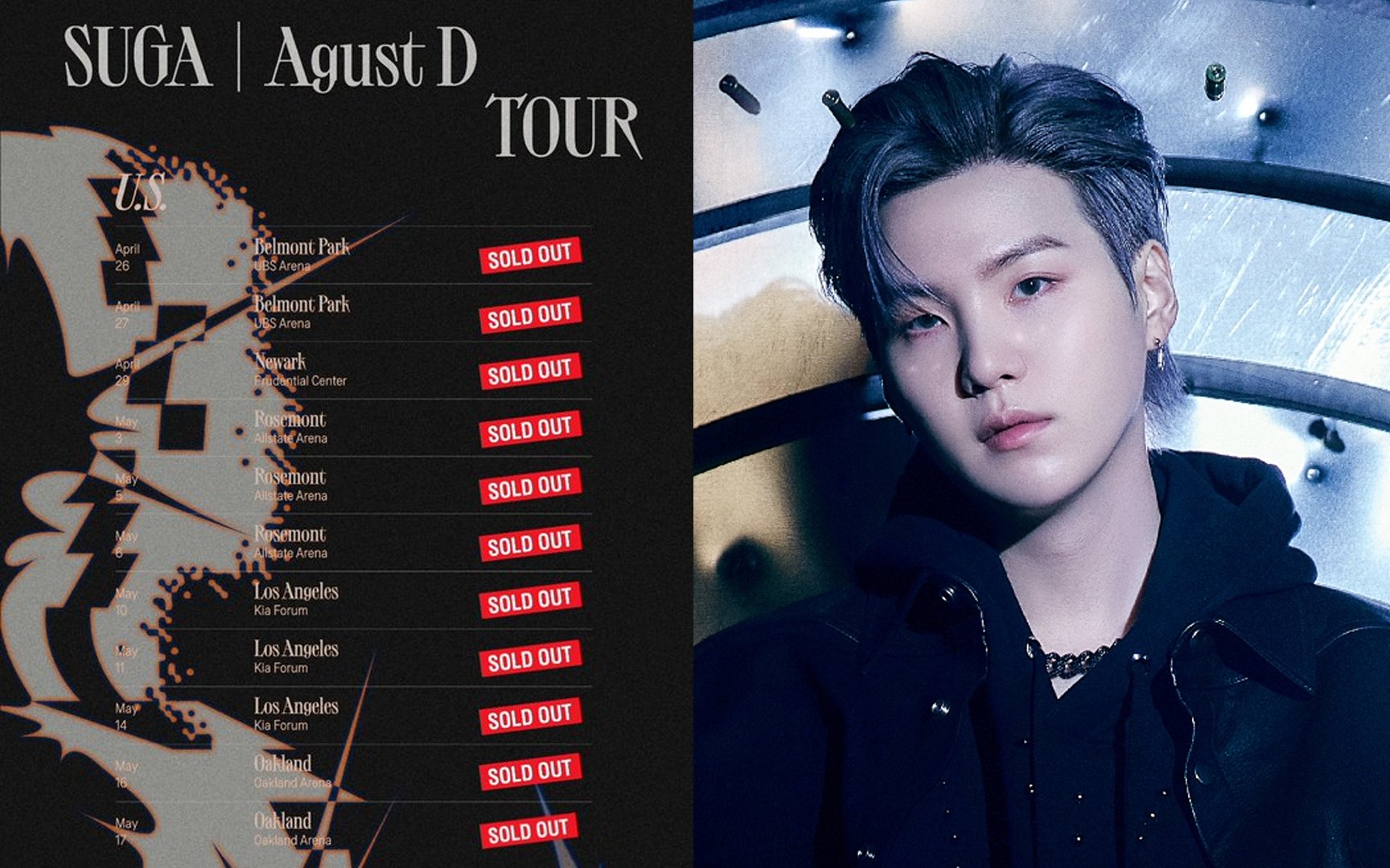 BTS SUGA's merch sells out before even officially going on sale