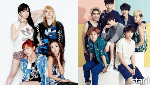 After School, f(x), INFINITE, MBLAQ, TVXQ, U-KISS, 2NE1, 4minute