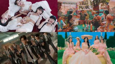 ATEEZ, EXO, Doh Kyung Soo (D.O.), LE SSERAFIM, Huh Yunjin, MAMAMOO, Solar, Moon Byul, NCT Dream, Pentagon, Jinho, Red Velvet, Wendy, Seulgi, Seventeen, Stray Kids