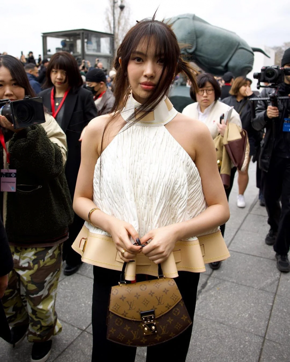 14-Year-Old NewJeans' Hyein Stuns with her model-like vibes at Louis Vuitton  show during Paris Fashion Week