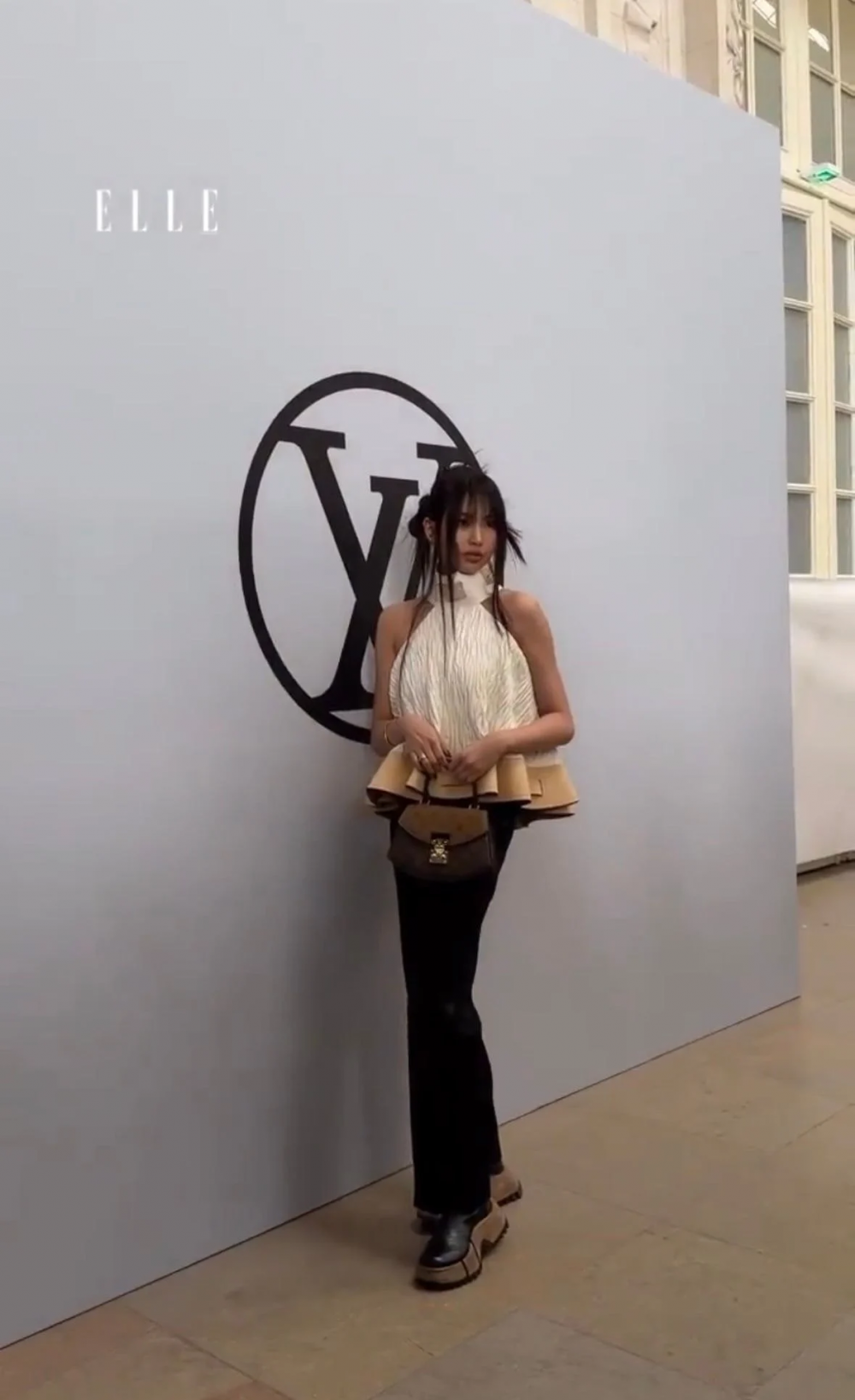 HYEIN FROM @NewJeans is also here at the @Louis Vuitton SS24 show