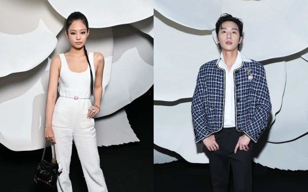 BLACKPINK's Jennie and Park Seo Joon look stunning at the Chanel show  during Paris Fashion Week