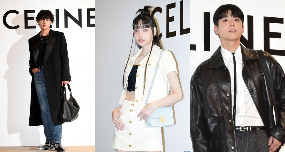 BLACKPINK's Lisa, BTS's V, and Park Bo Gum Dazzle at Celine Pop-Up