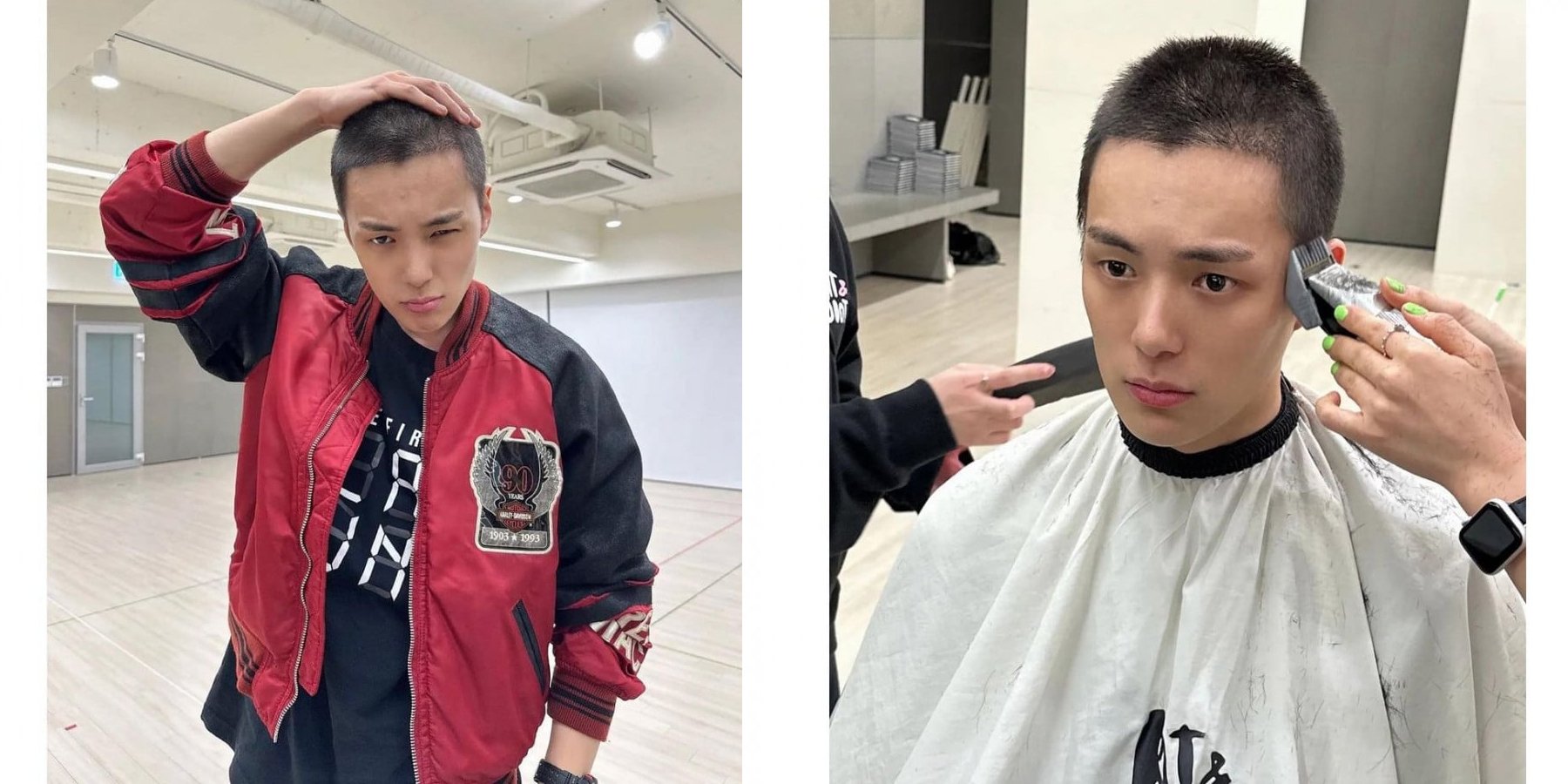 MONSTA X's Minhyuk updates fans with a short buzz cut ahead of his  mandatory military enlistment | allkpop