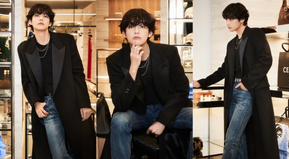 Kim Tae-hyung aka V from BTS Gets Ready for Celine Homme SS23