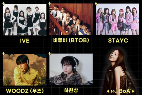 BoA, BTOB, IVE, STAYC, Jo Seung Youn (WOODZ)