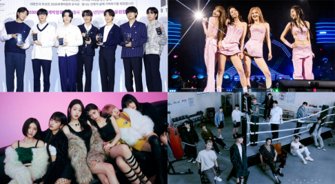 BLACKPINK, BTS, IVE, Seventeen