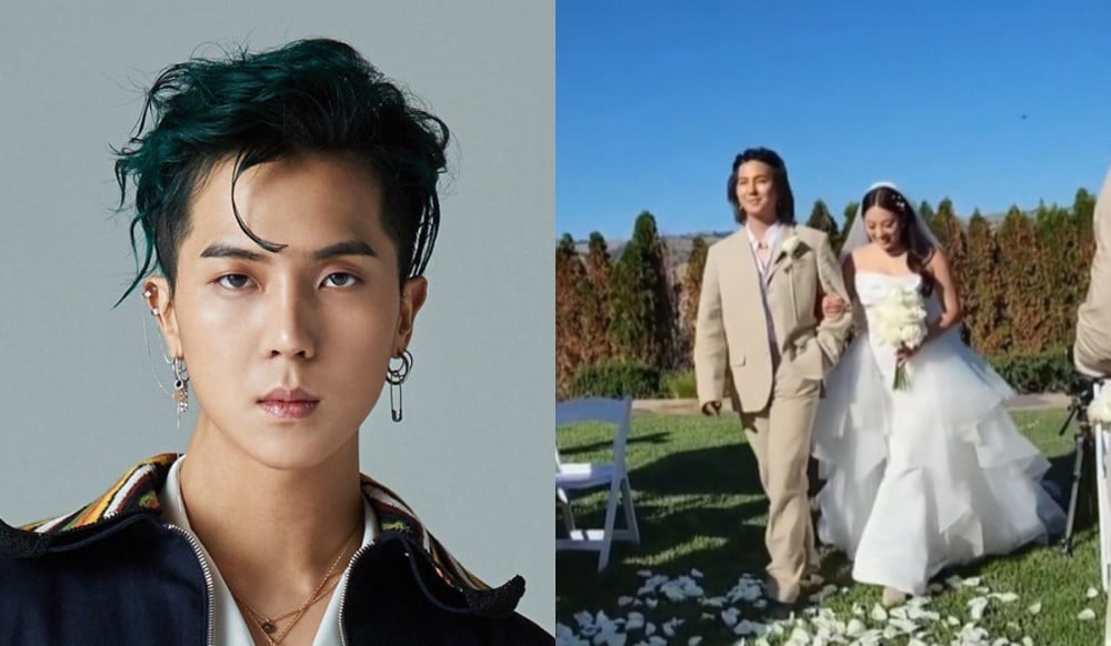 WINNER's Song Min Ho walks down the aisle hand-in-hand with his younger sister for her wedding ceremony - allkpop