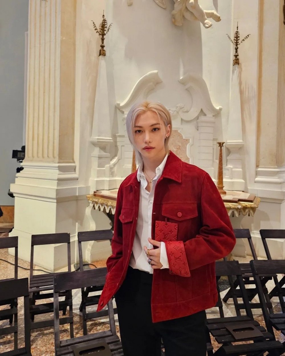 Stray Kids' Felix attends Louis Vuitton show in show-stealing