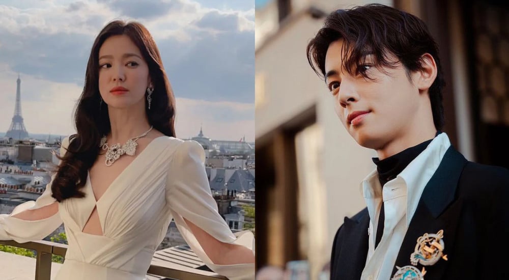 Song Hye Kyo & Cha Eun Woo give off royalty vibes at a 'Chaumet' dinner  gala in Paris