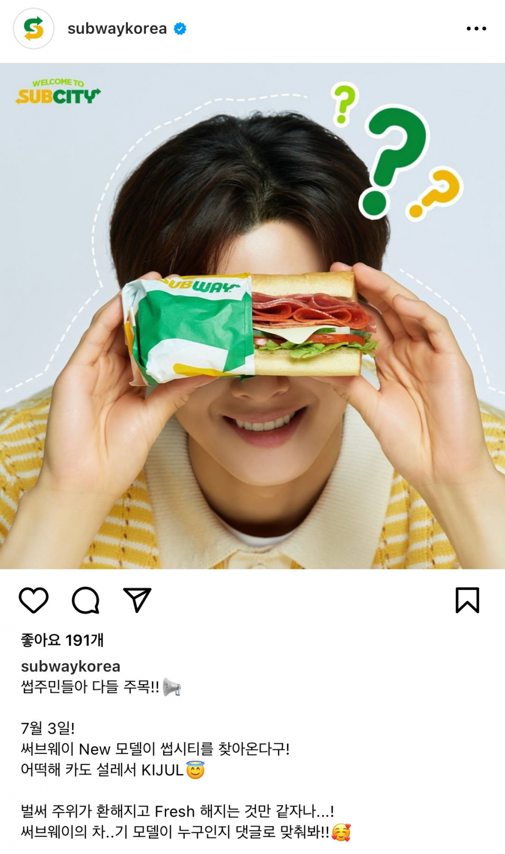 All hail Subway's model: Fans express excitement as the franchise  announces Astro's Cha Eun-woo as the brand face for their new campaign