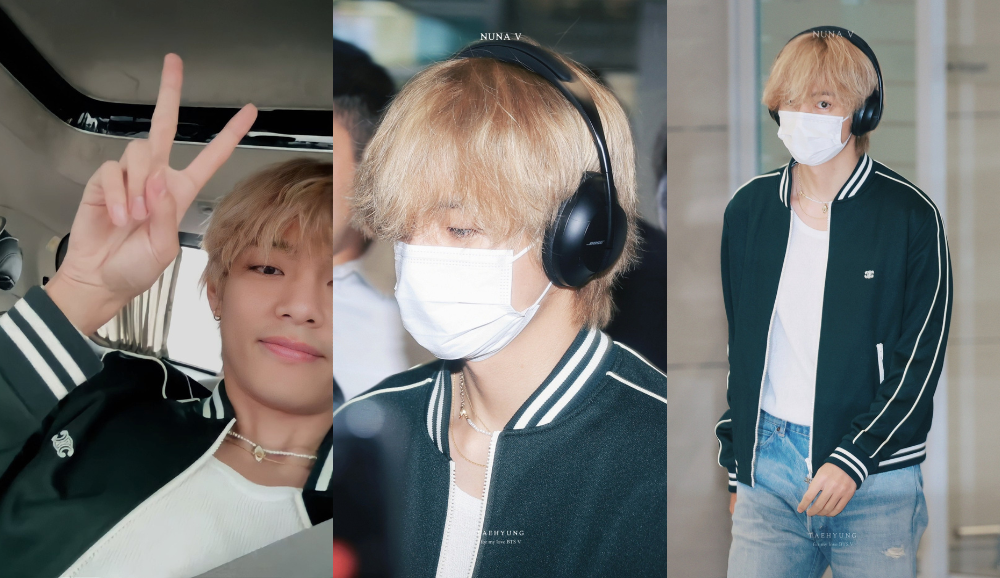 BTS's V (Kim Taehyung) turns heads at the airport with his